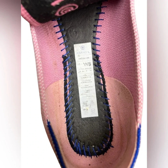 RARE RETIRED Rothy's Women US 8 Bubblegum Begonia Pink Round Toe Ballet Flats - Picture 7 of 7